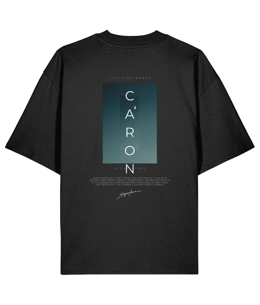 CARON Night Vibes TEE black - CARON