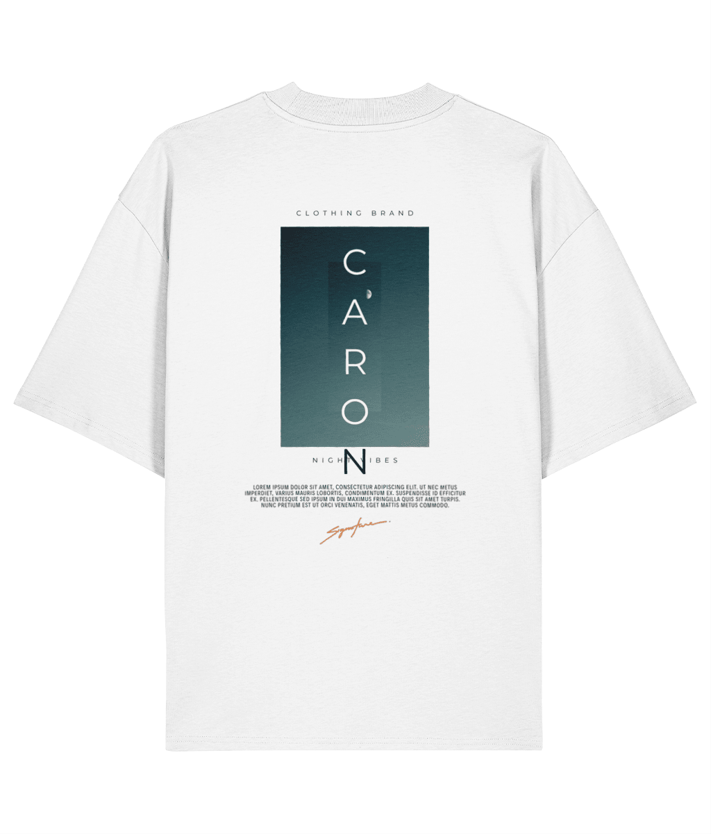 CARON Night Vibes TEE white - CARON