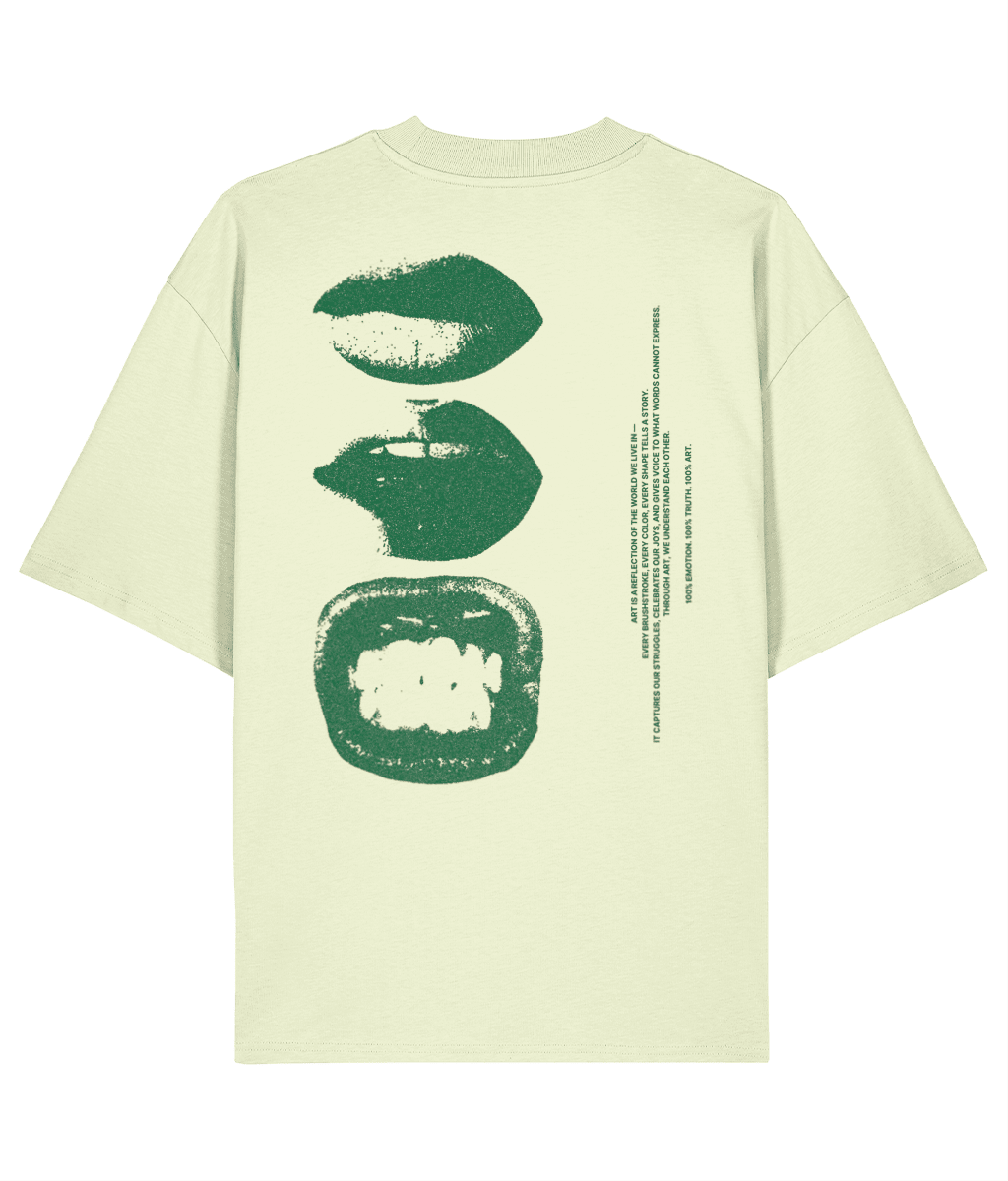 CARON TEE GREEN LIPS - CARON