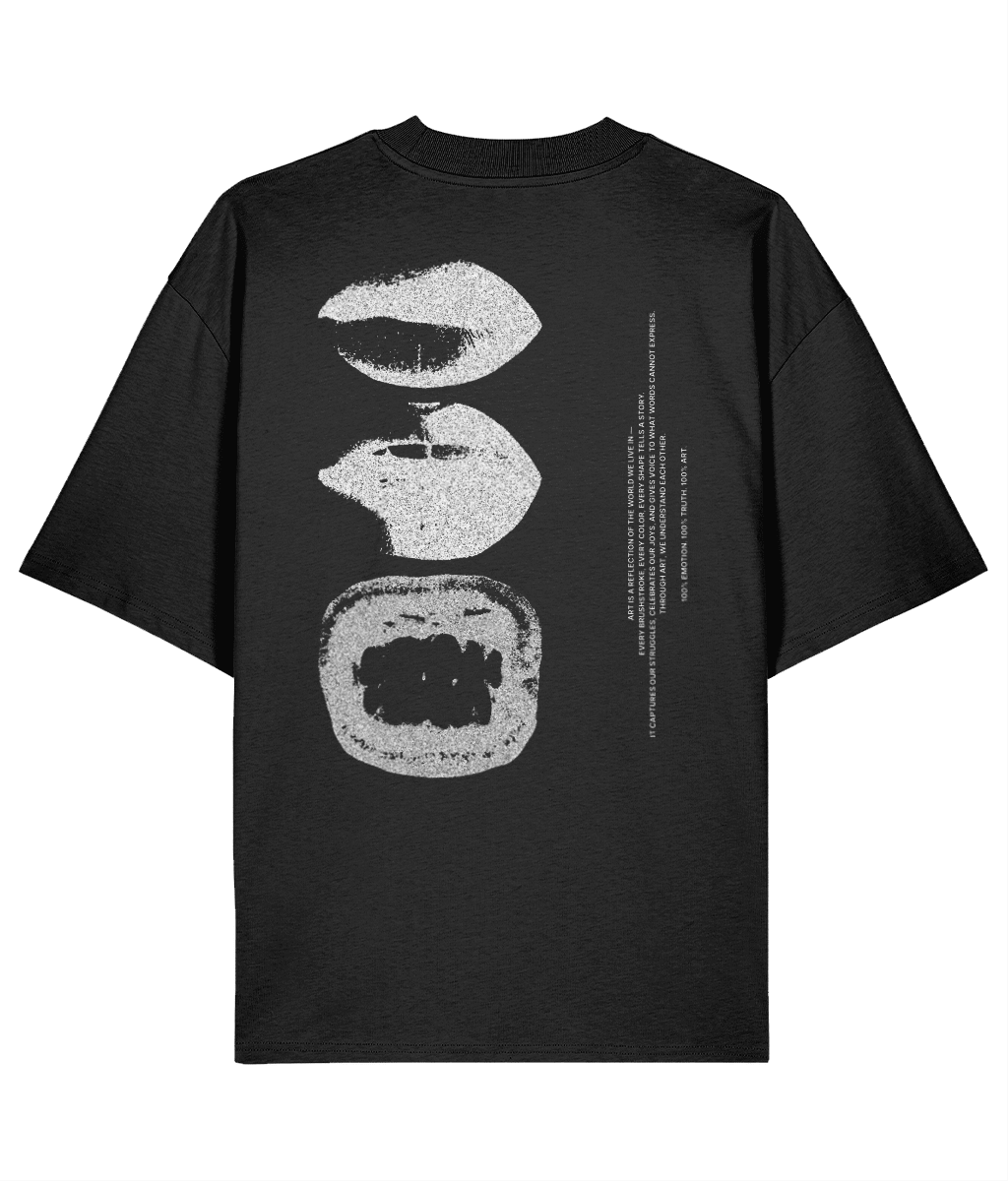 CARON TEE WHITE LIPS - CARON
